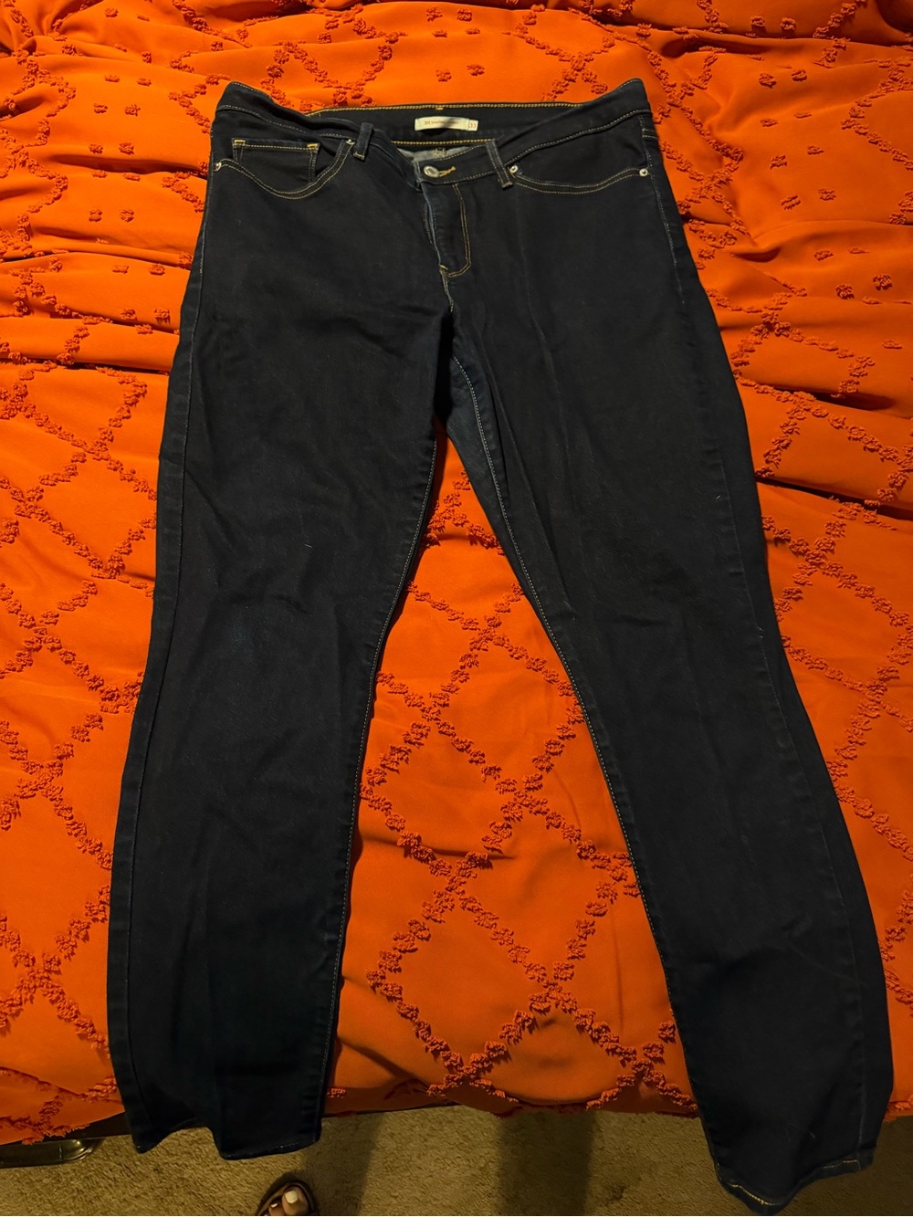 Classic Dark Wash Skinny Jeans — Slim Stretch Denim